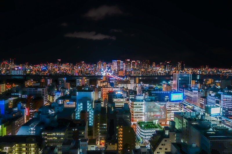 チャイナテーブル新大阪から見える夜景