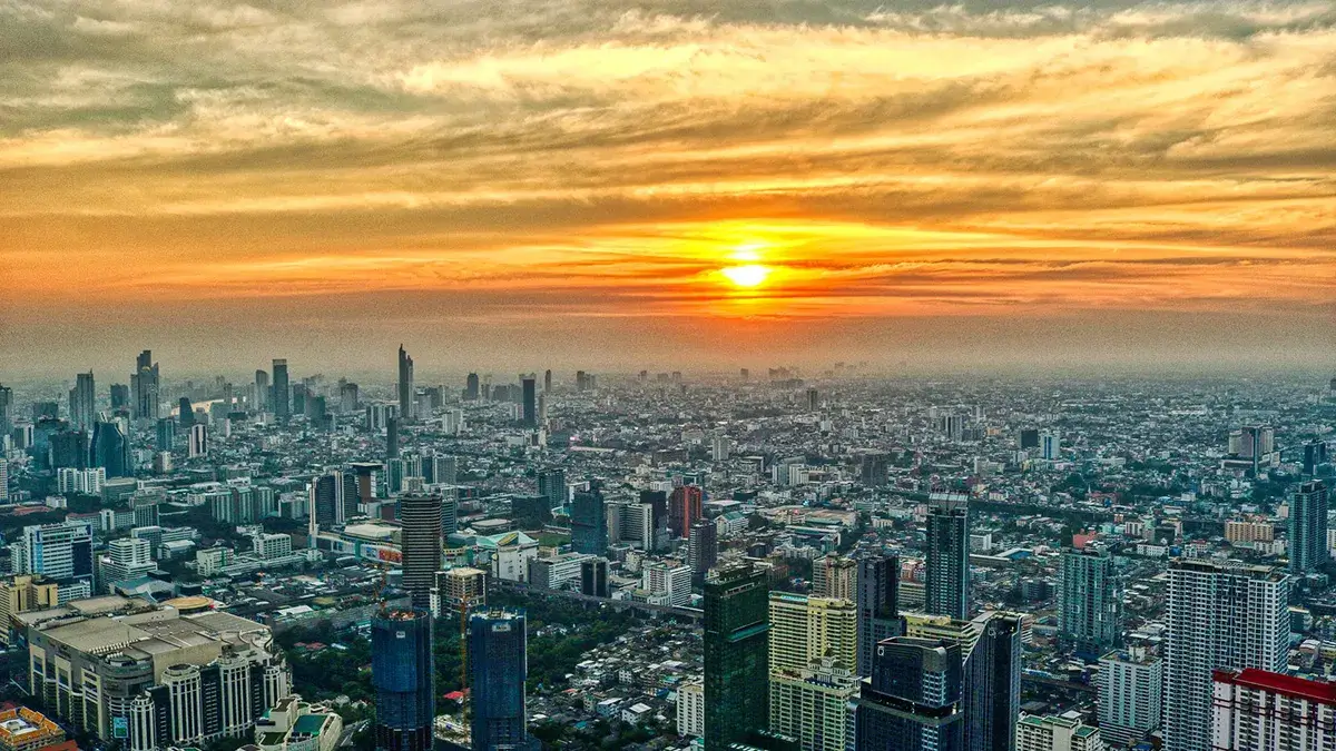 タイの夕日